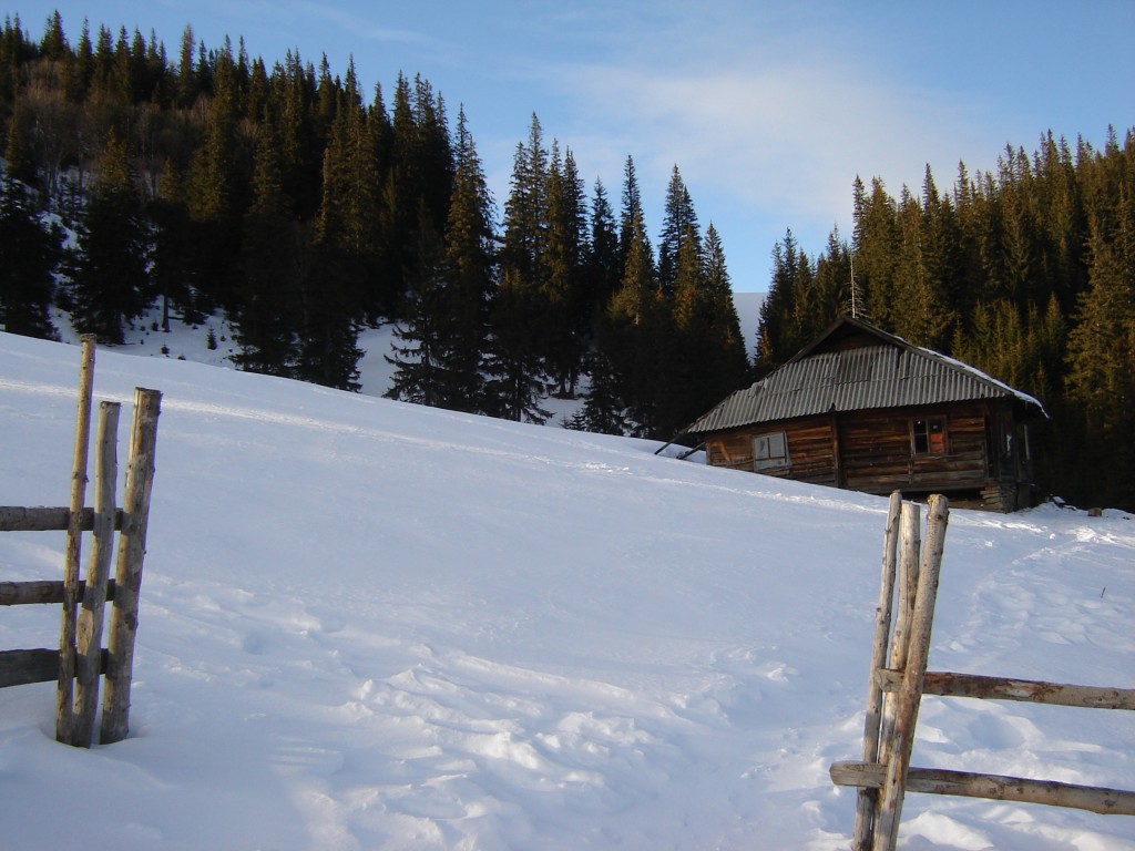 вход на полонину и хата